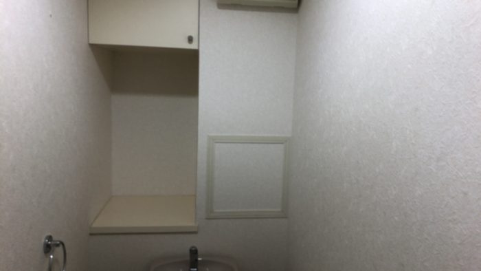 広島市西区田方H様　トイレリフォーム　壁紙変更　施工前